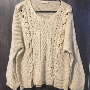 Cream Oversized Sweater